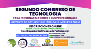 Segundo Congreso de Tecnología para Personas Mayores y sus Profesionales