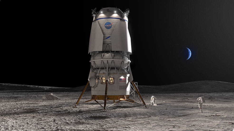 La NASA suma a Blue Origin  de Jeff Bezos para el desarrollo de la misión Artemis V
